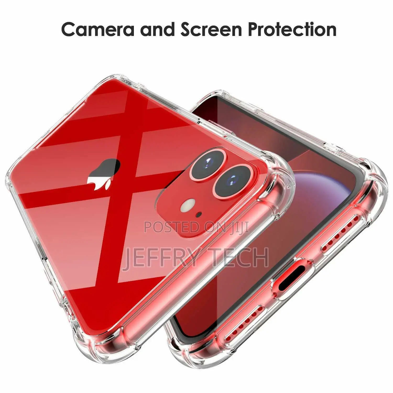 Clear Case for iPhone 12 11 Pro SE 6s 7 XR XS Shockproof