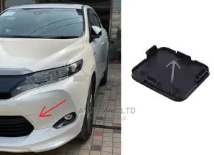 Front Bumper Tow Hook Eye Cover Cap: For Toyota Harrier 2016
