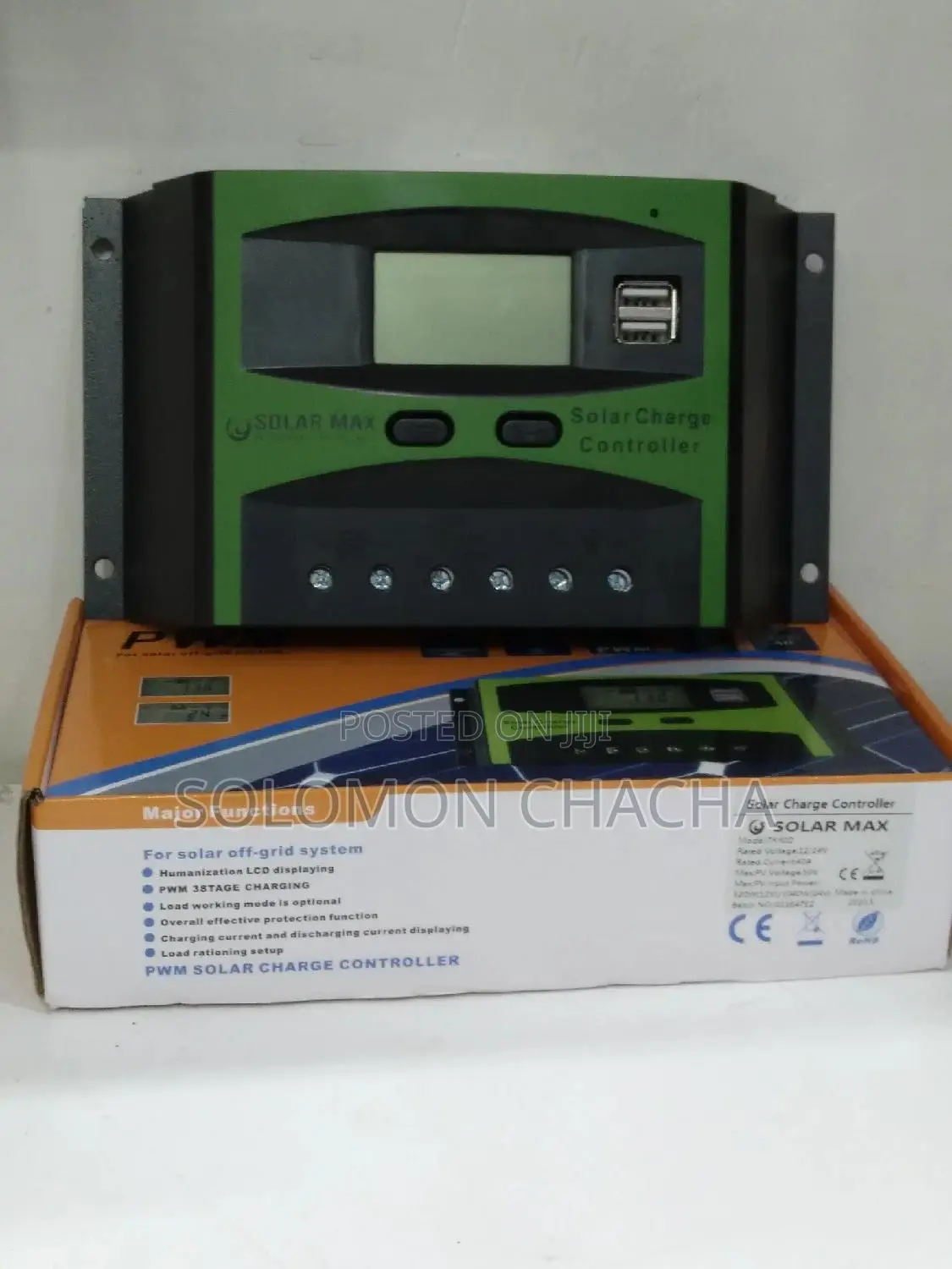 PWM Solar Charge Controller 40amp 12v/24v