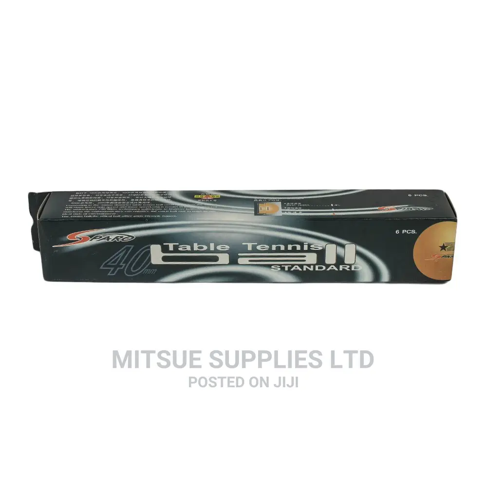 6 Sparo Table Tennis Balls 1 Star 40MM White