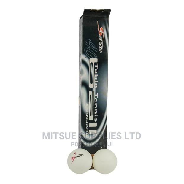6 Sparo Table Tennis Balls 1 Star 40MM White - thumbnail 3