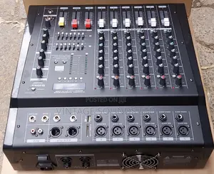 MAX PMX 608 Du 6 Channel Bluetooth Powered Mixer W/Usbsd