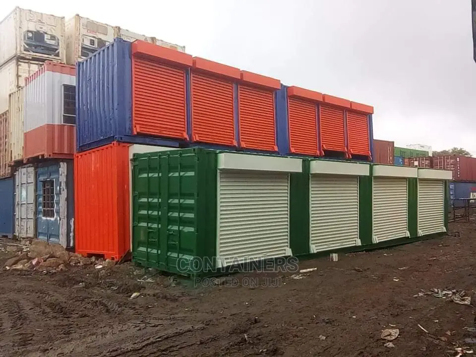 Variety of Containers Fabricated Into Stalls