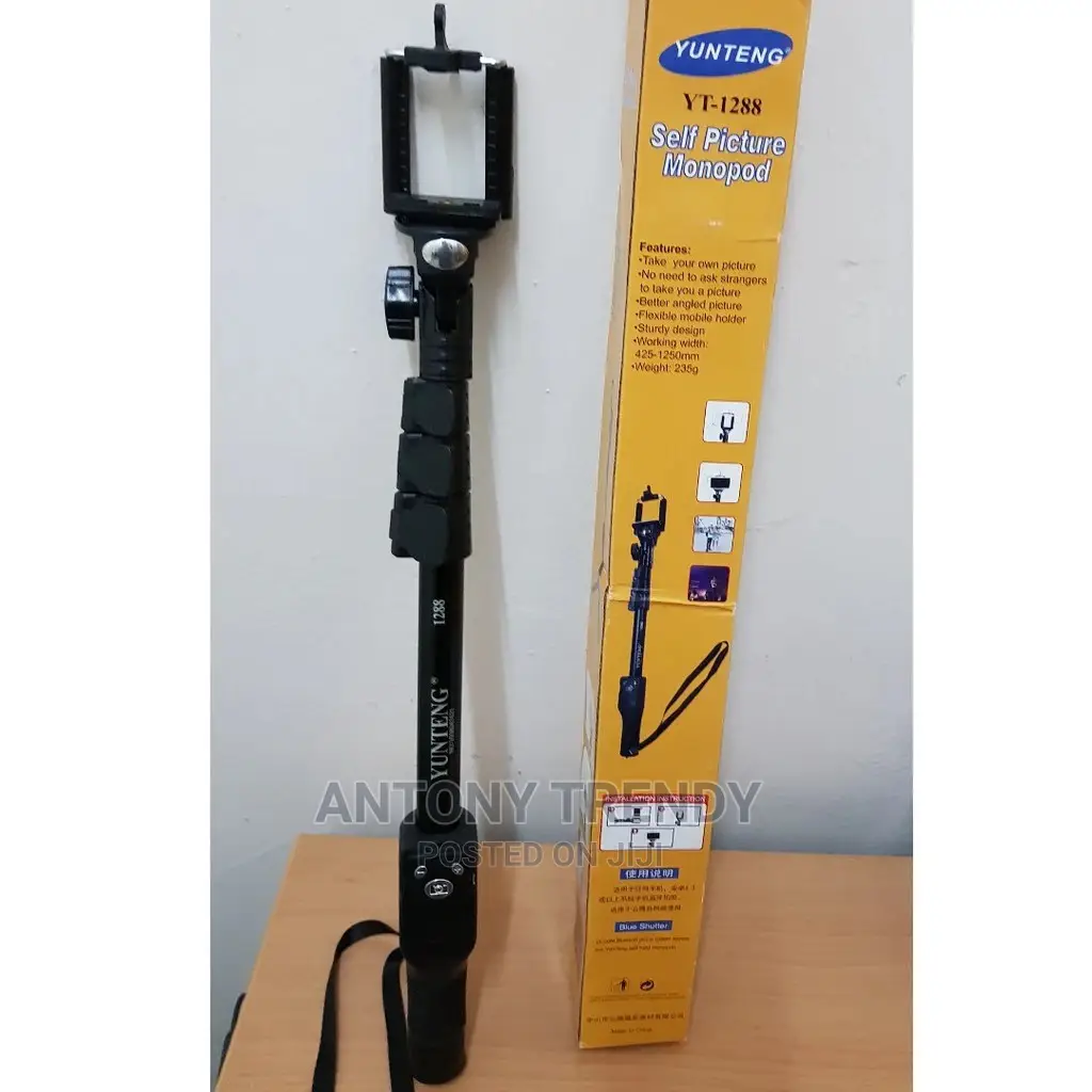 Yunteng 1288 Extendable Selfie Stick Monopod With Bluetooth