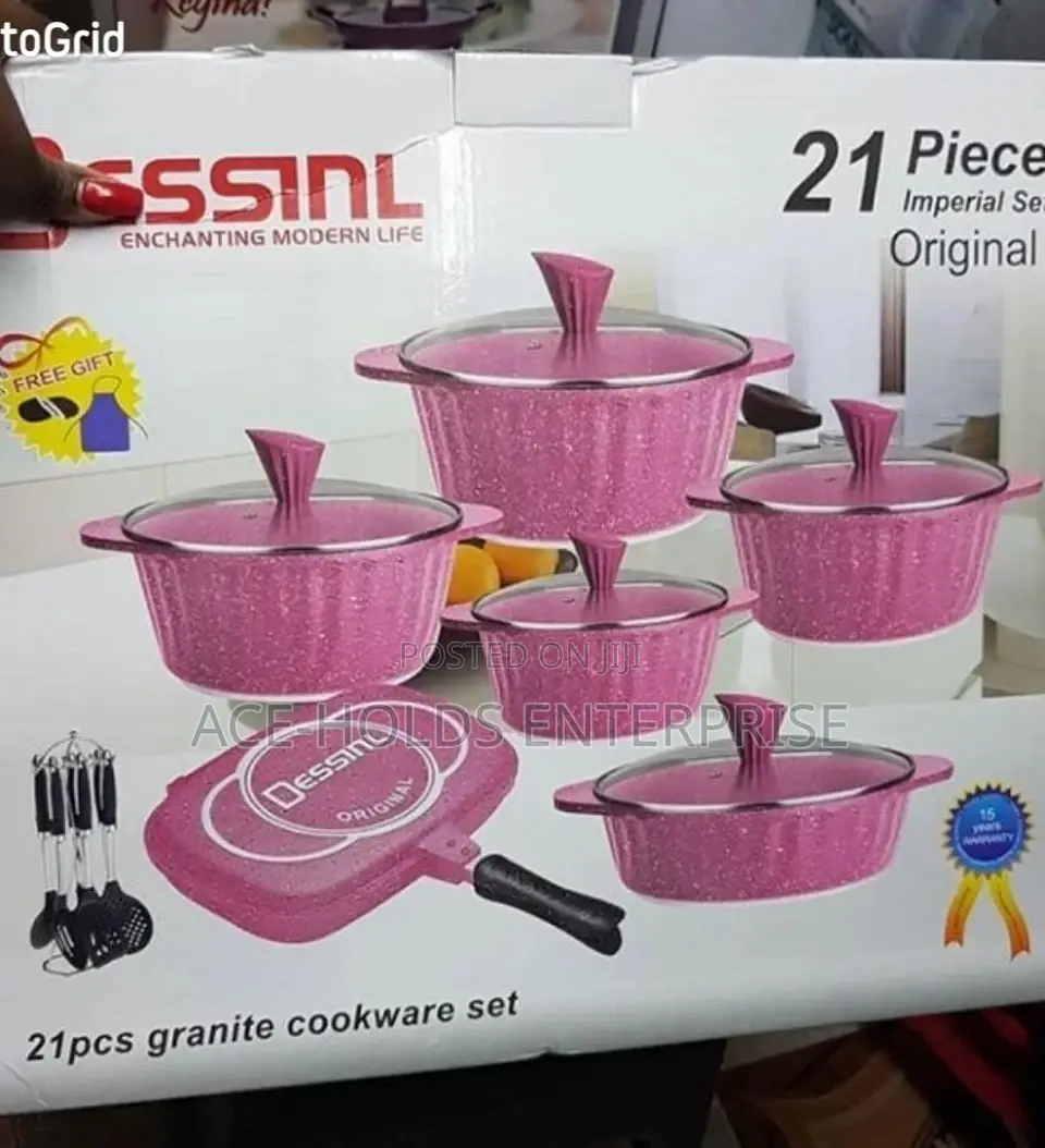 21 Pcs Granite Cookware Set