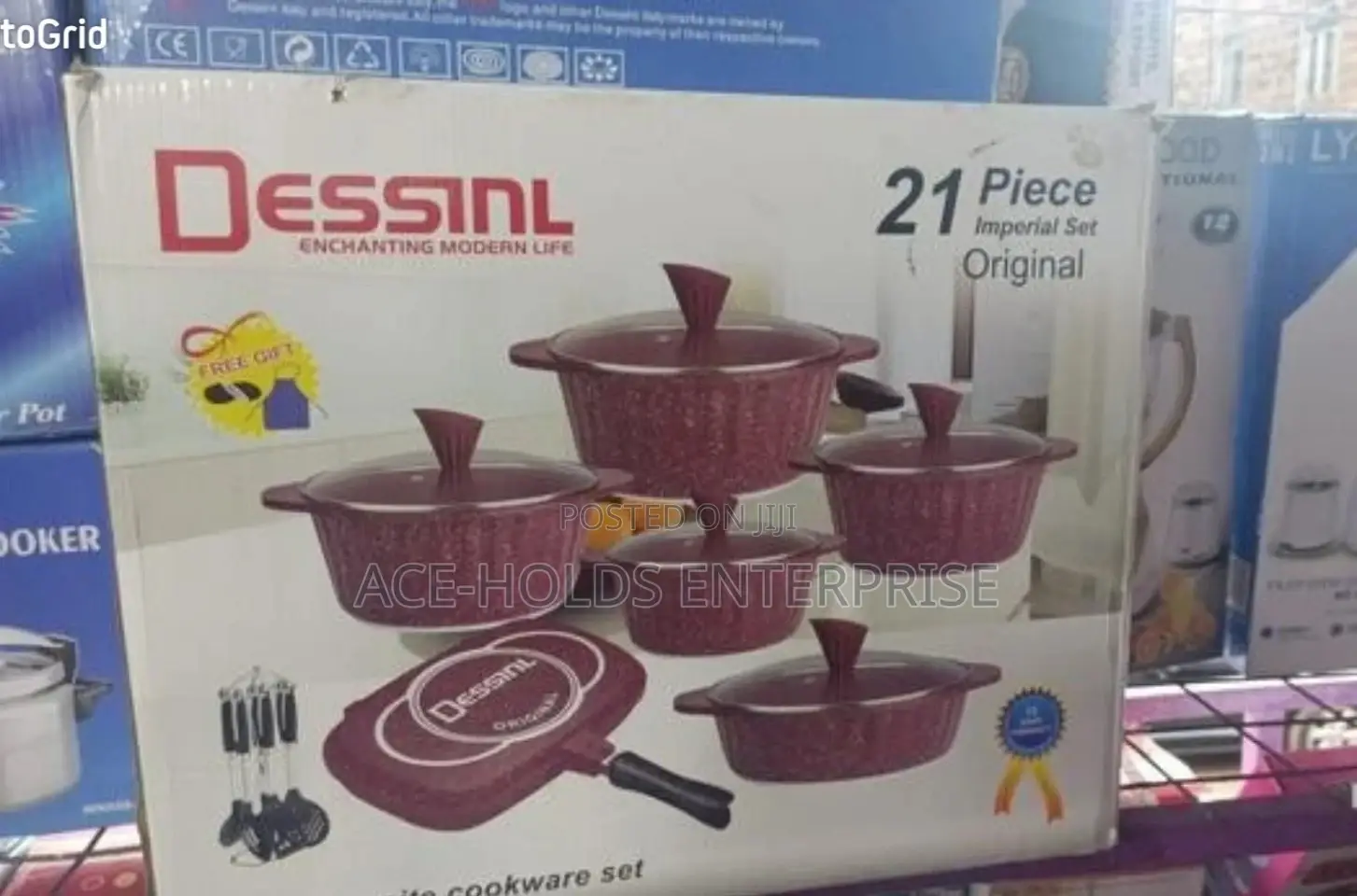 21 Pcs Granite Cookware Set