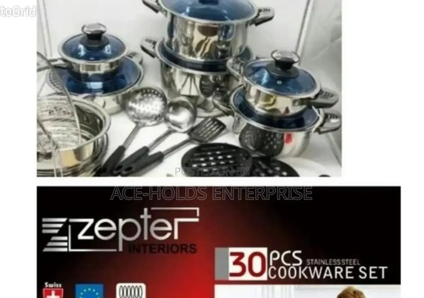 Zeptar 30 Pieces Cookware Set