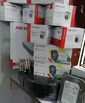 Best 2 CCTV With Camera Hik Vision 1MP With IR Night Vision