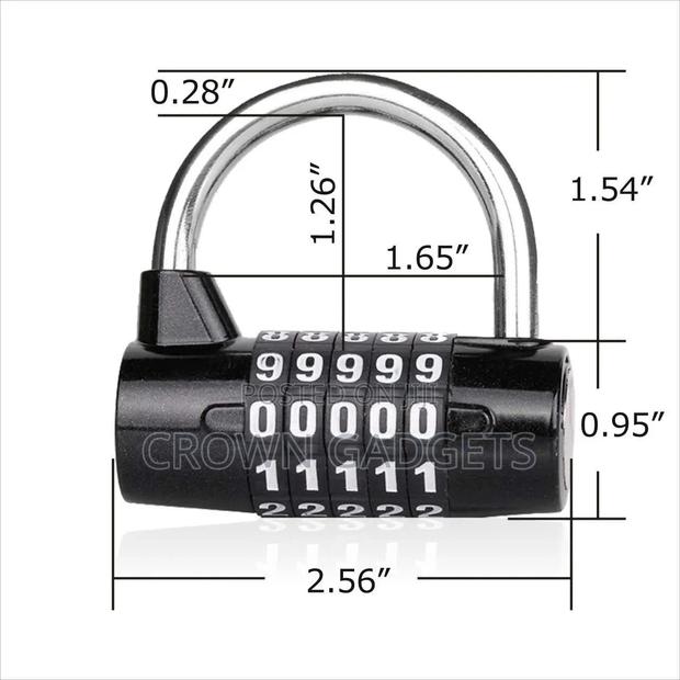 5 Digit Combination Padlock - main view