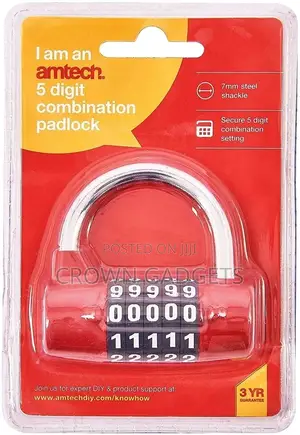 5-dial Combination Padlock