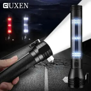 9-in-1 Multi-functional Flashlight With Solar Panel Charging