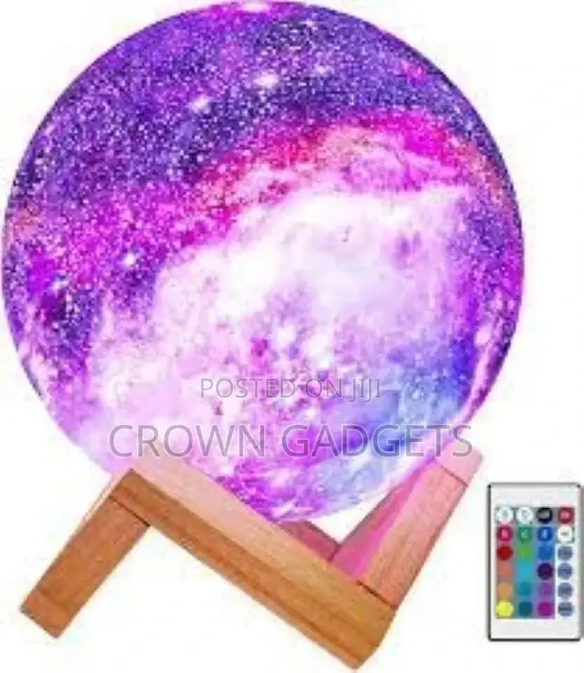 Moon and Galaxy Lamp - 16 Colors LED Night Light