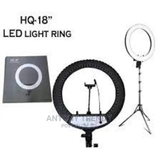 HQ-18N 18 Inch 45cm LED Ring Vlogging Photography Video Ligh