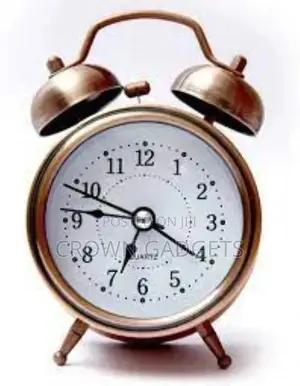 4 Inches Twin Bell Alarm Clock With Stereoscopic Dial