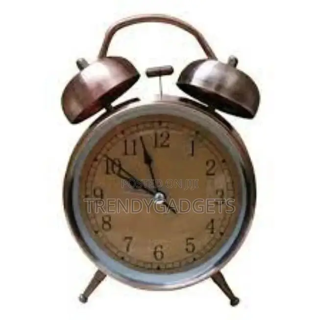 Non-ticking Quartz Twin Bell Alarm Clock