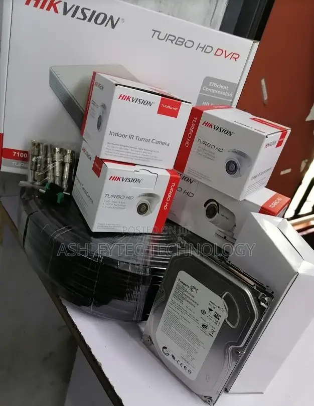Four CCTV Color Vu Camera 1080p Channel