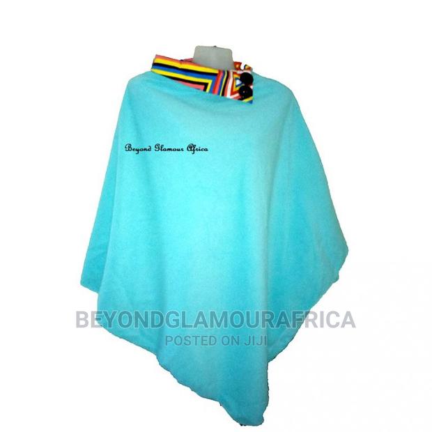 Womens Ankara Cotton Poncho in Different Colors - thumbnail 6