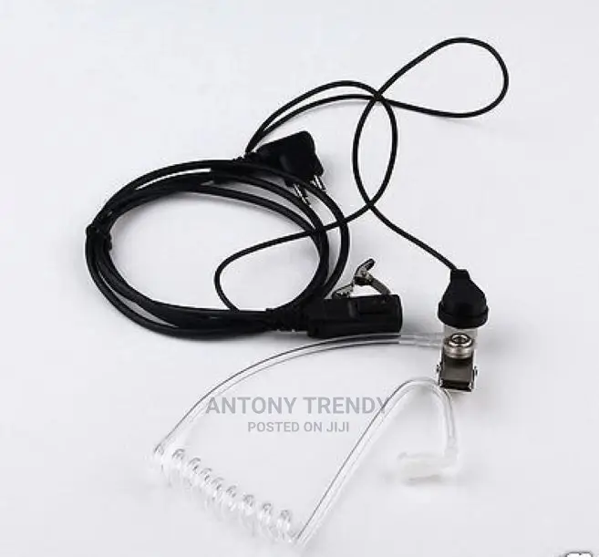 2pin Acoustic Air Tube Fbi Headset Earpiece