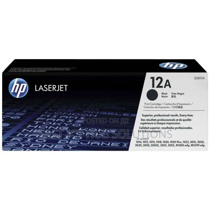 HP 12A Black Laserjet Toner Print Cartridge Sealed