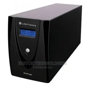 Light Wave 3000va Line Interactive UPS -Black