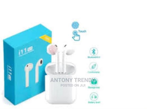 Wireless White I11-Tws Bluetooth Airpods, 5.0 - main view