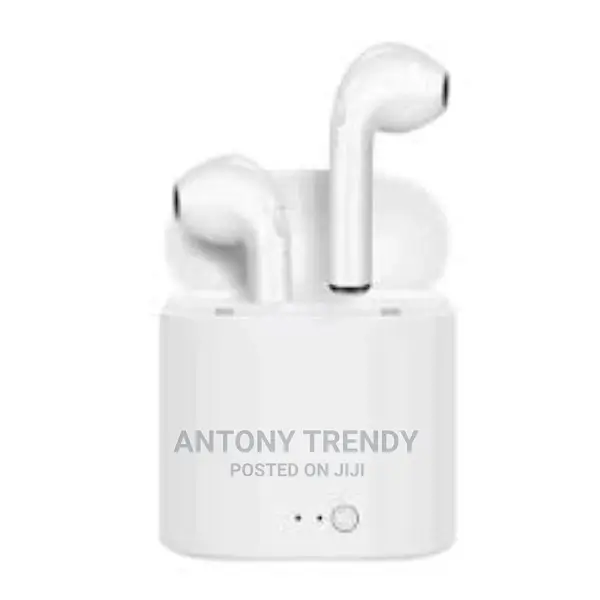 White I7 TWS Bluetooth Wireless Headset Earphone