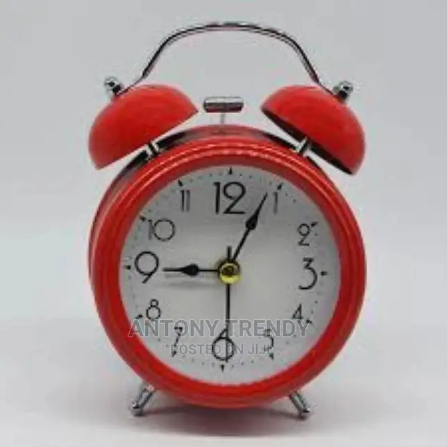 ” Twin Bell Alarm Clock Battery Operated, Loud Mechanical Wi