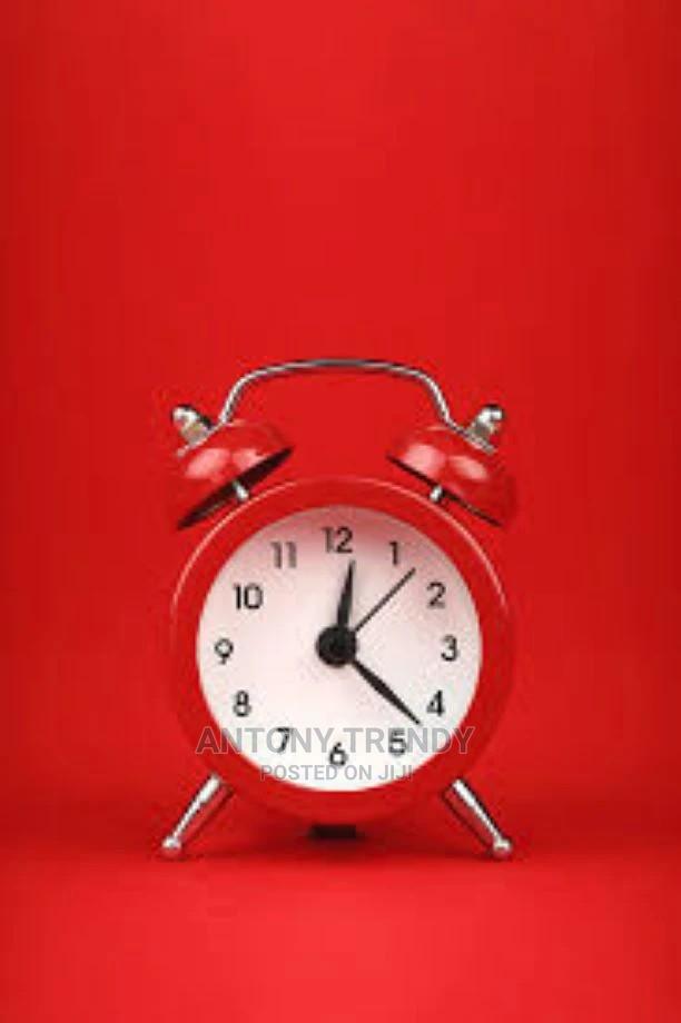 Alarm Clock 4" Twin Bell RED - main view