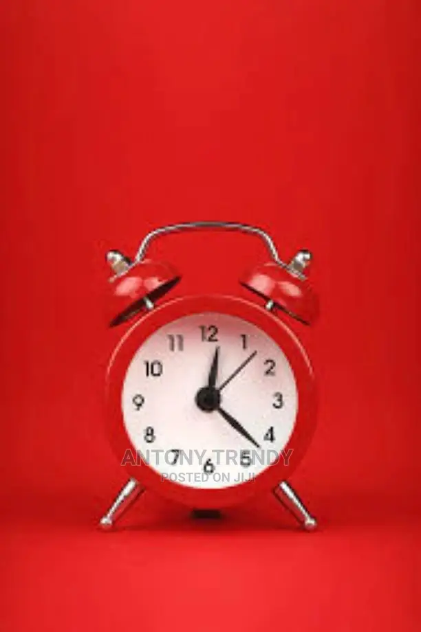 Alarm Clock 4" Twin Bell RED