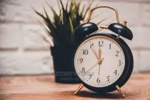 Twin Bell Loud Alarm Clock,Silent Non-Ticking Analog Quartz