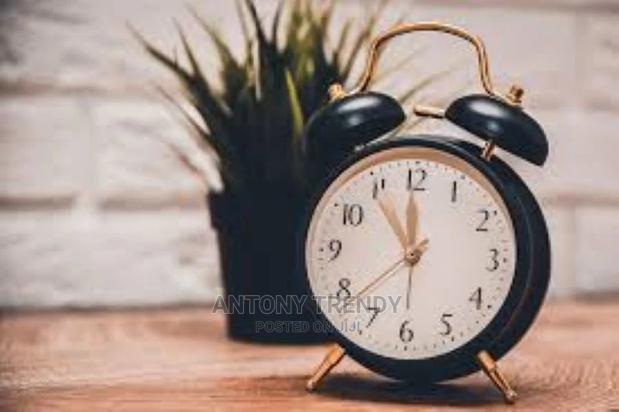 Twin Bell Loud Alarm Clock,Silent Non-Ticking Analog Quartz