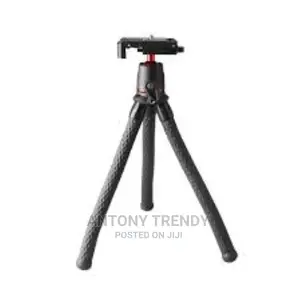 Camera Flexible Octopus Tripod Stand Microphone LED Light Ki