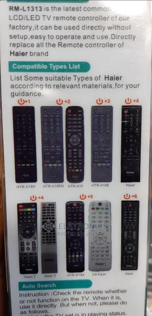 Universal Remote for Haier and Mooka Smart Tv