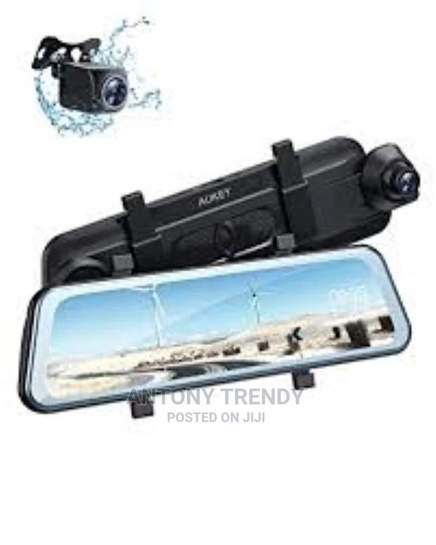 Mirror Dash Cam Dual 6.8'' LCD Touchscreen Car Camera 1080p