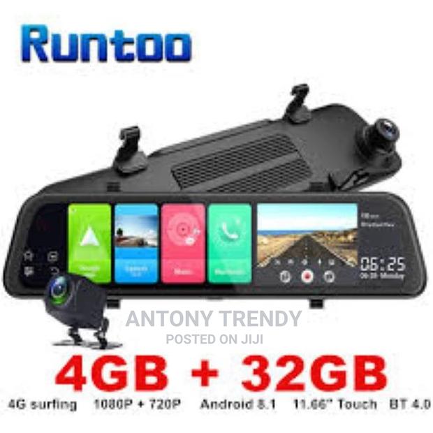 10'' Dual Lens HD 1080P Dash Cam Car DVR Rear View Mirror Ba - main view