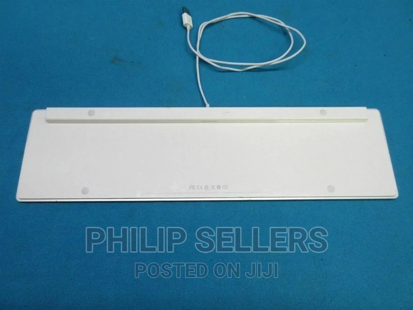 Apple A1243 Ultra Thin White Aluminum USB Wired Keyboard *Te