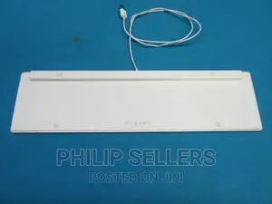 Apple A1243 Ultra Thin White Aluminum USB Wired Keyboard *Te