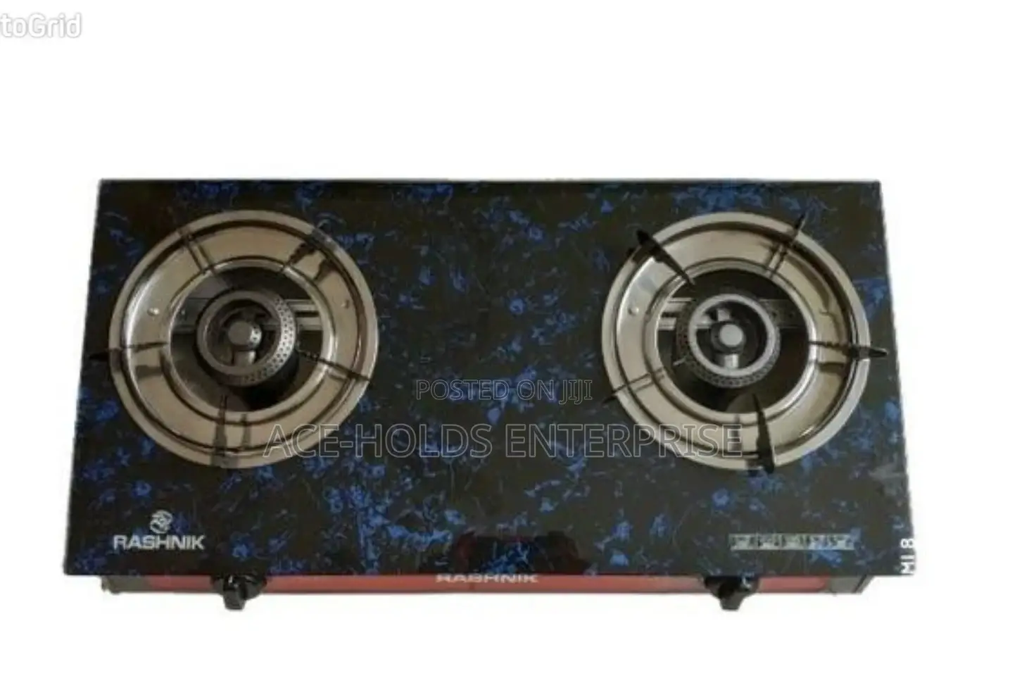 Double Cooker Rashnik Glass Top Gas Stove.