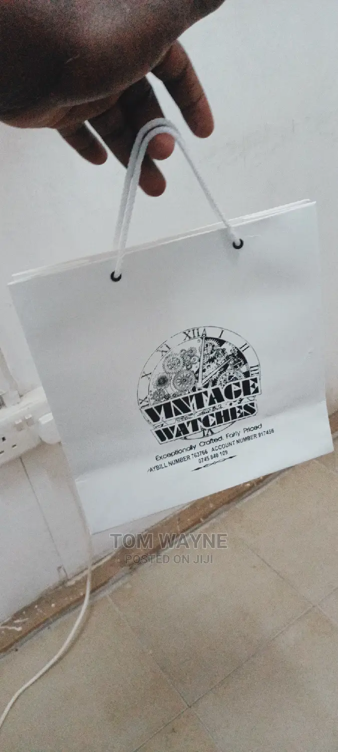 B5 Size White Gift Packaging Bags