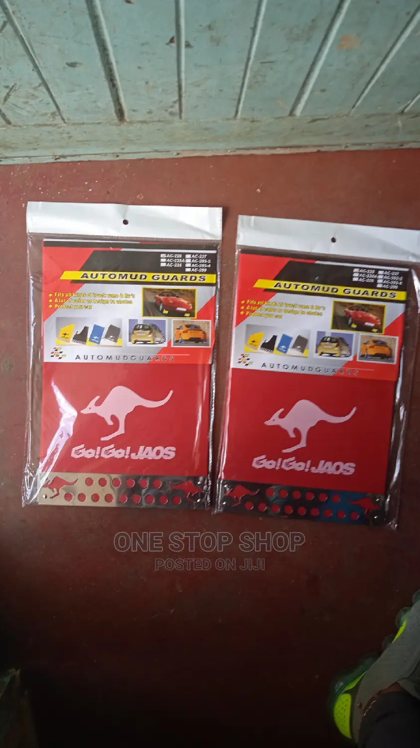 4pcs Set Red Mudflaps