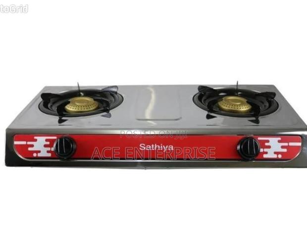 Sathiya 2 Burner Cooker Gas Stove. - thumbnail 2