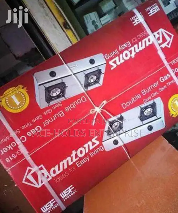 Double Ramptons 2 Burner Gas Stove.