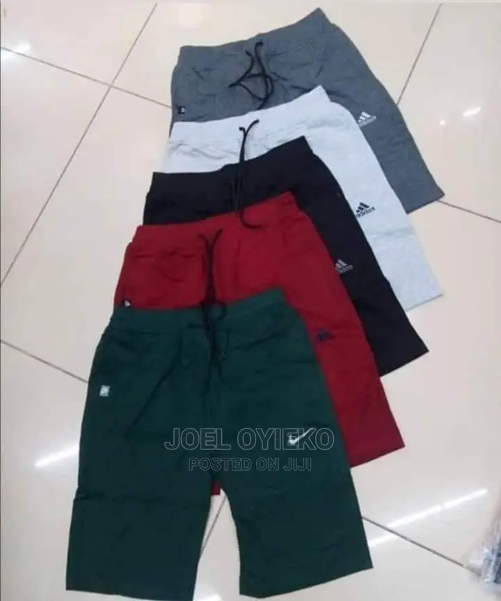 Sweatshorts, Sweatpants and Khaki Shorts.