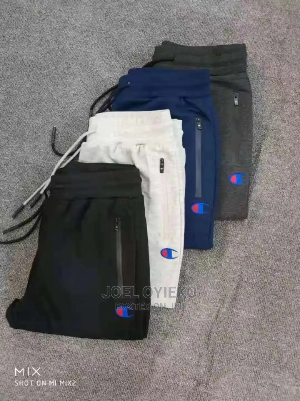 Sweatshorts, Sweatpants and Khaki Shorts.