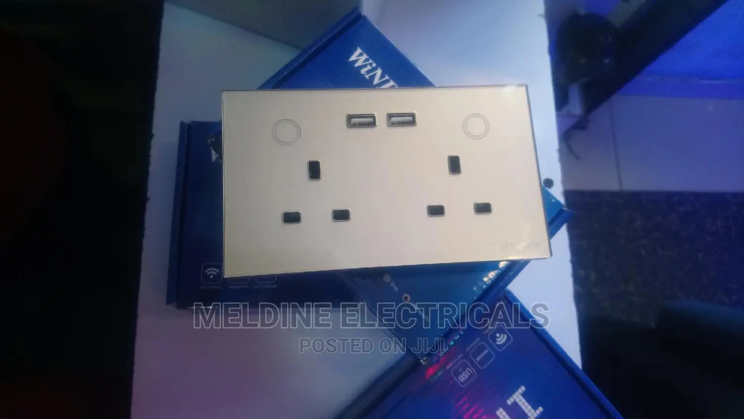 Touch Double Socket With USB Ports