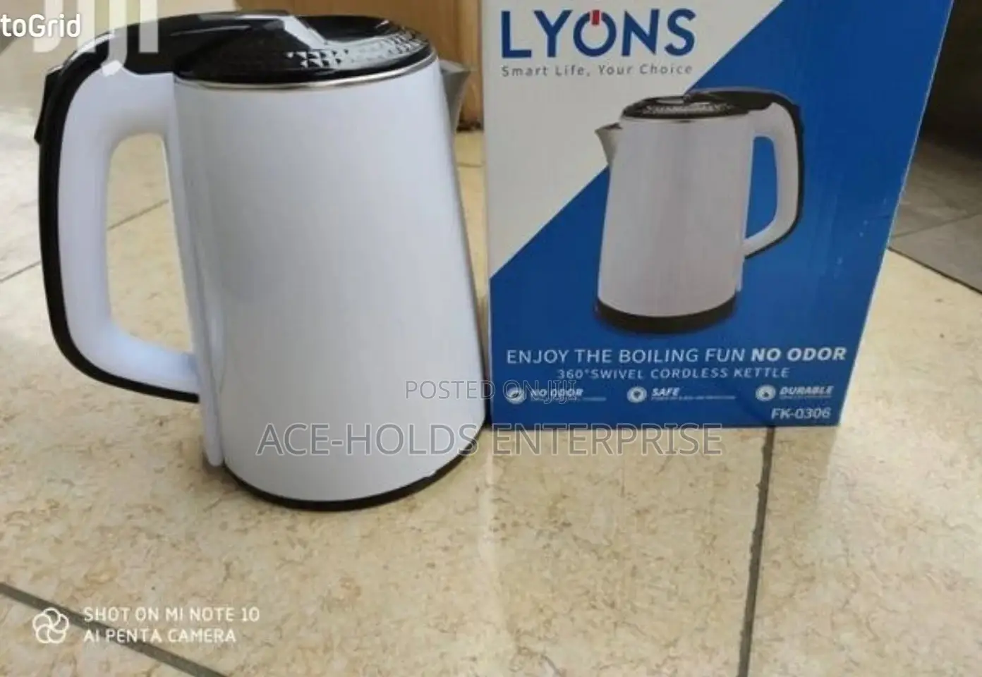 Lyons Electric Kettle Model 0306