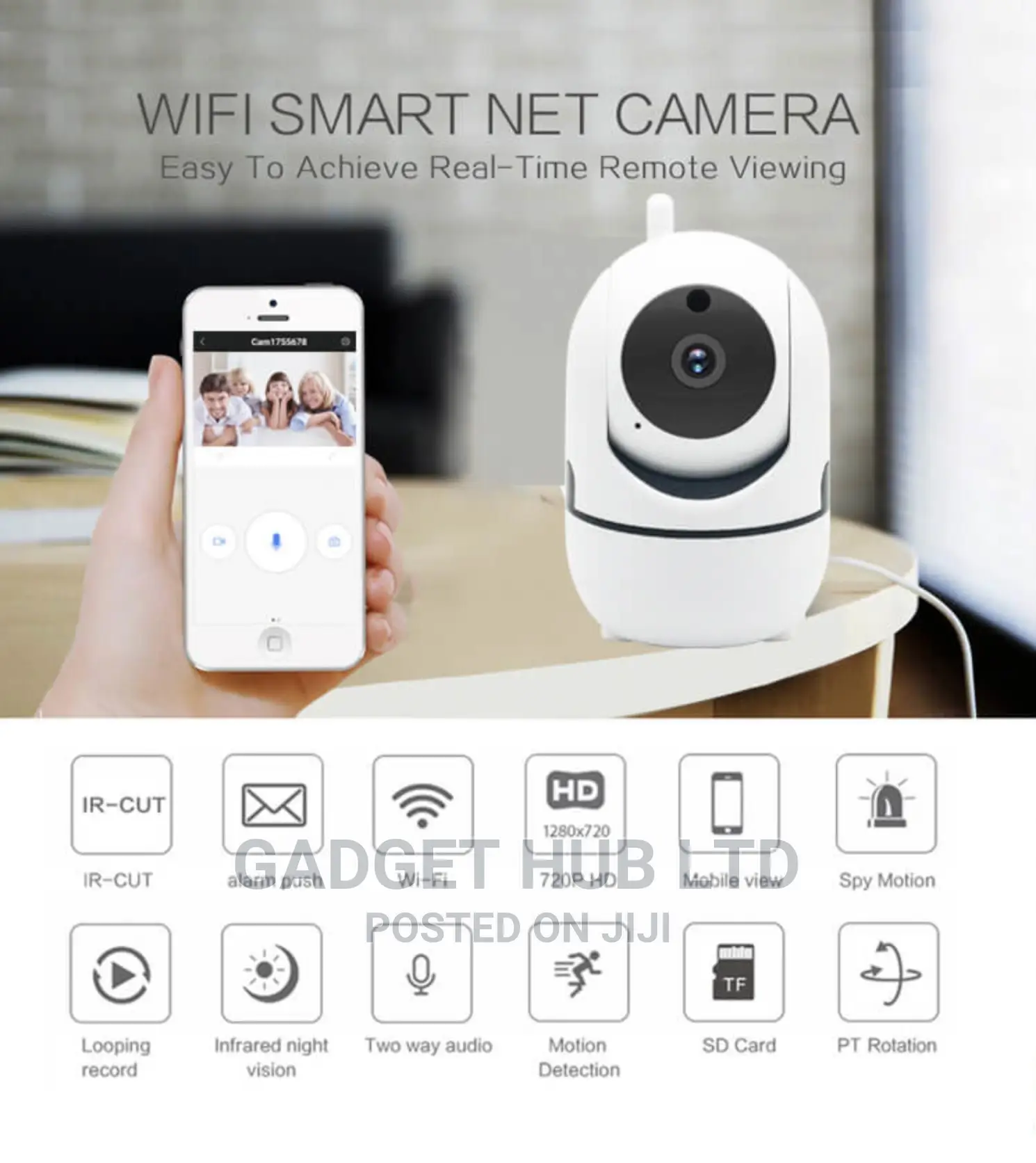 Wireless Baby Monitor PTZ With Auto Tracking And Two Way Com