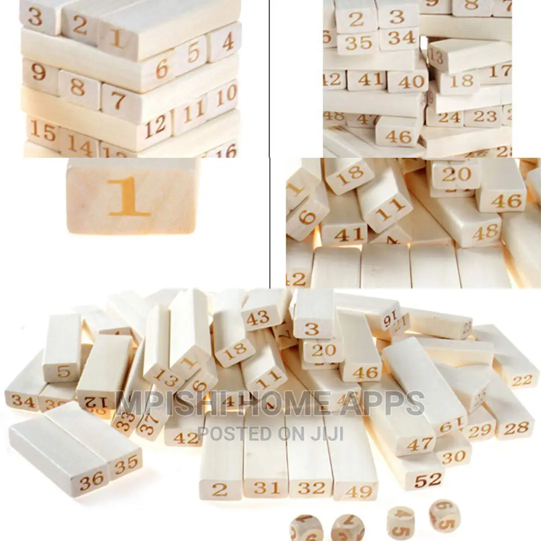 54pcs Jenga Blocks