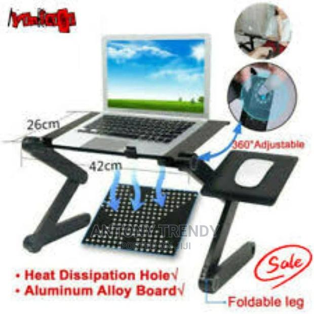 Adjustable Foldable Laptop Stand Desk Table With Mouse Pad F