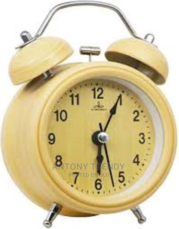 Alarm Clock, Vintage Non-Ticking Table Desk Small Alarm